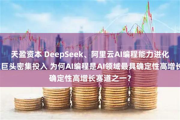 天盈资本 DeepSeek、阿里云AI编程能力进化，全球科技巨头密集投入 为何AI编程是AI领域最具确定性高增长赛道之一？