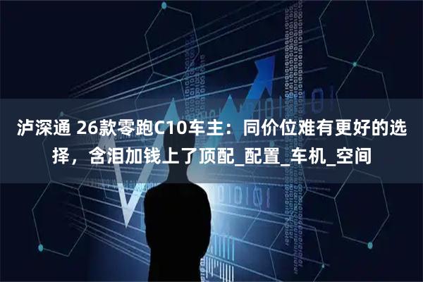 泸深通 26款零跑C10车主：同价位难有更好的选择，含泪加钱上了顶配_配置_车机_空间