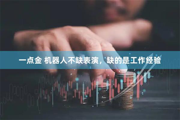 一点金 机器人不缺表演，缺的是工作经验